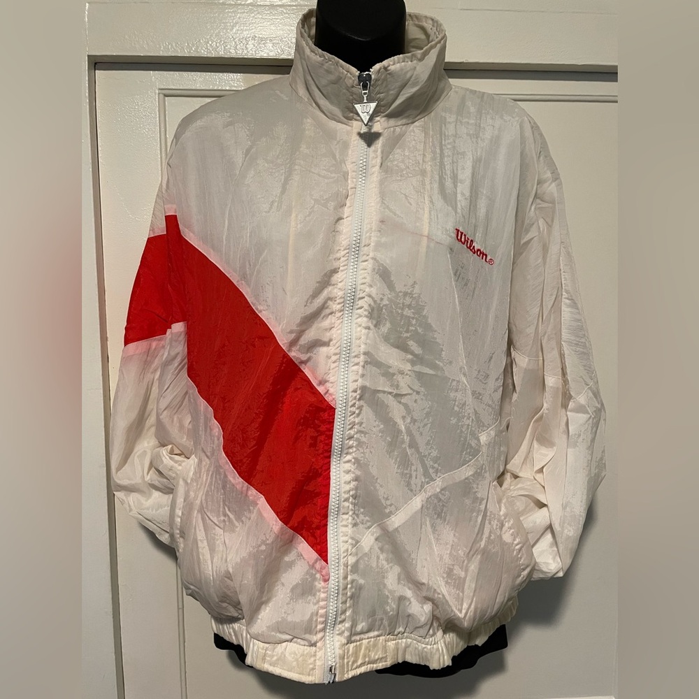 90’s Windbreaker Retro Jacket! ❤️🤍